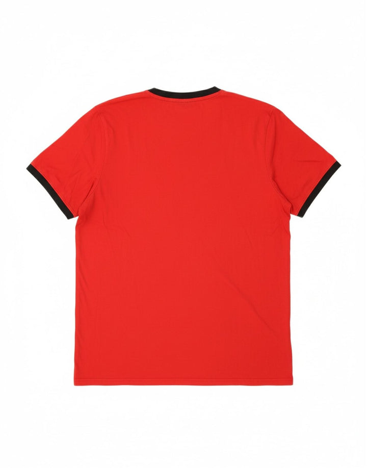 ELLESSE Mens T-Shirt Top Large Red Cotton