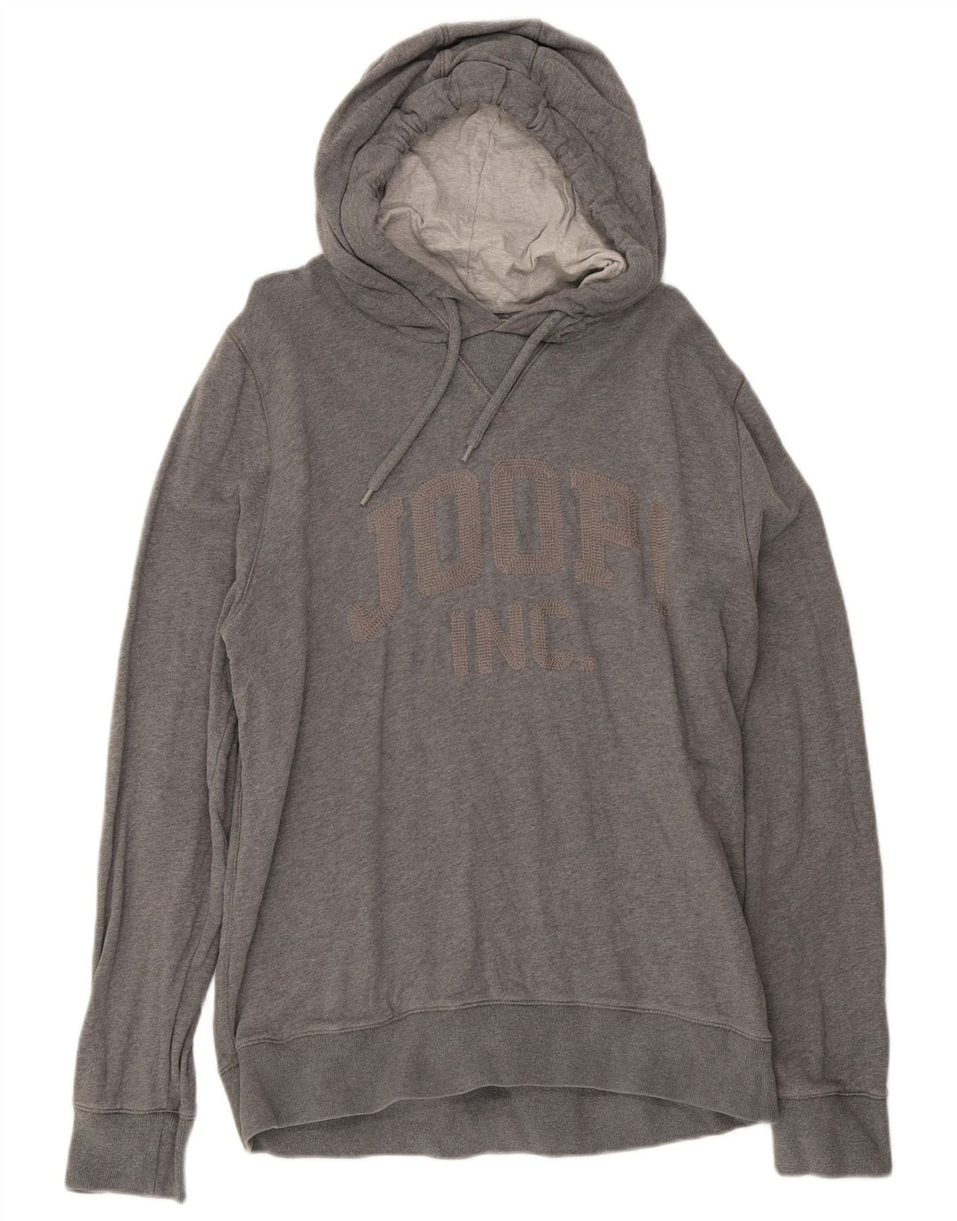 Joop Herre Grafisk Hoodie Jumper XL Grå Bomuld