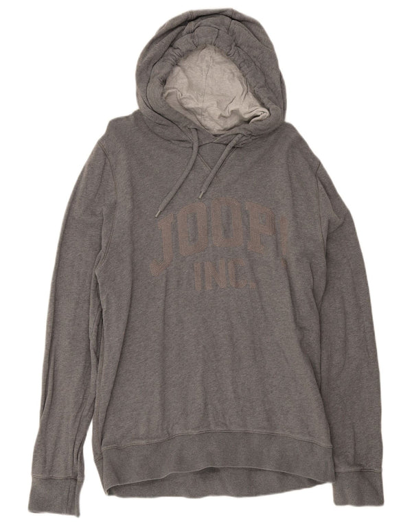 Joop Herre Grafisk Hoodie Jumper XL Grå Bomuld