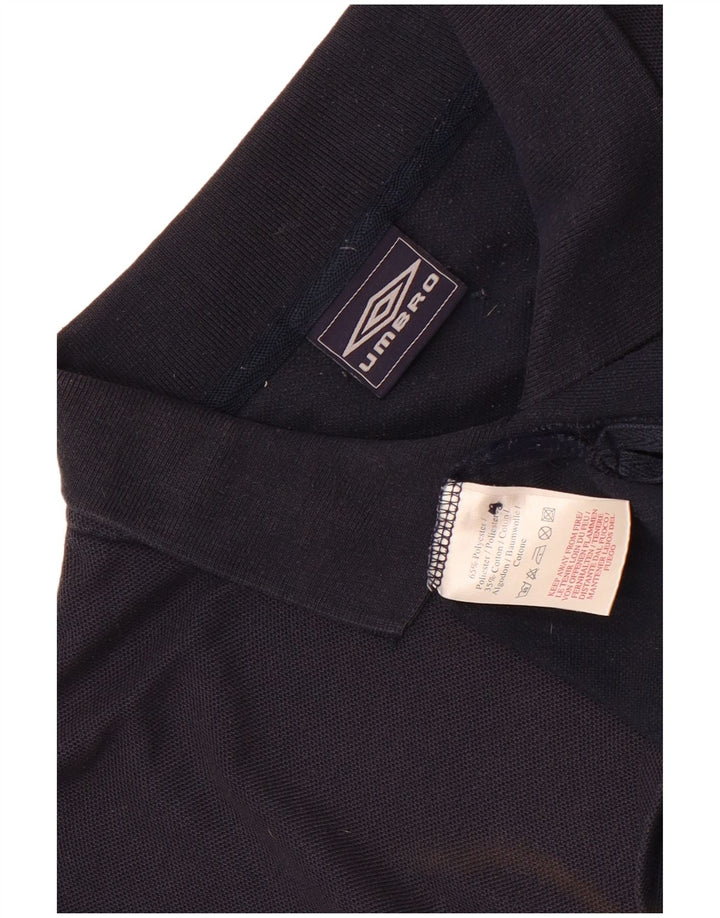 Umbro Herre Polo Shirt XL Navy Blue Polyester