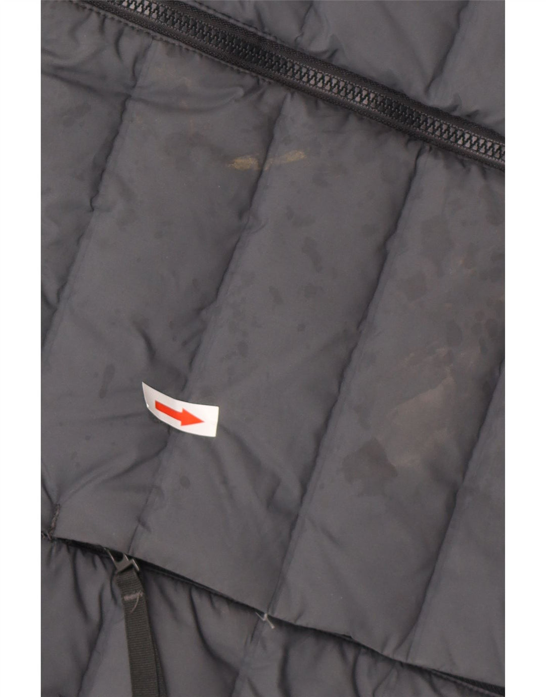 ADIDAS Polstret jakke med hætte til mænd UK 38 Medium Grey Polyester