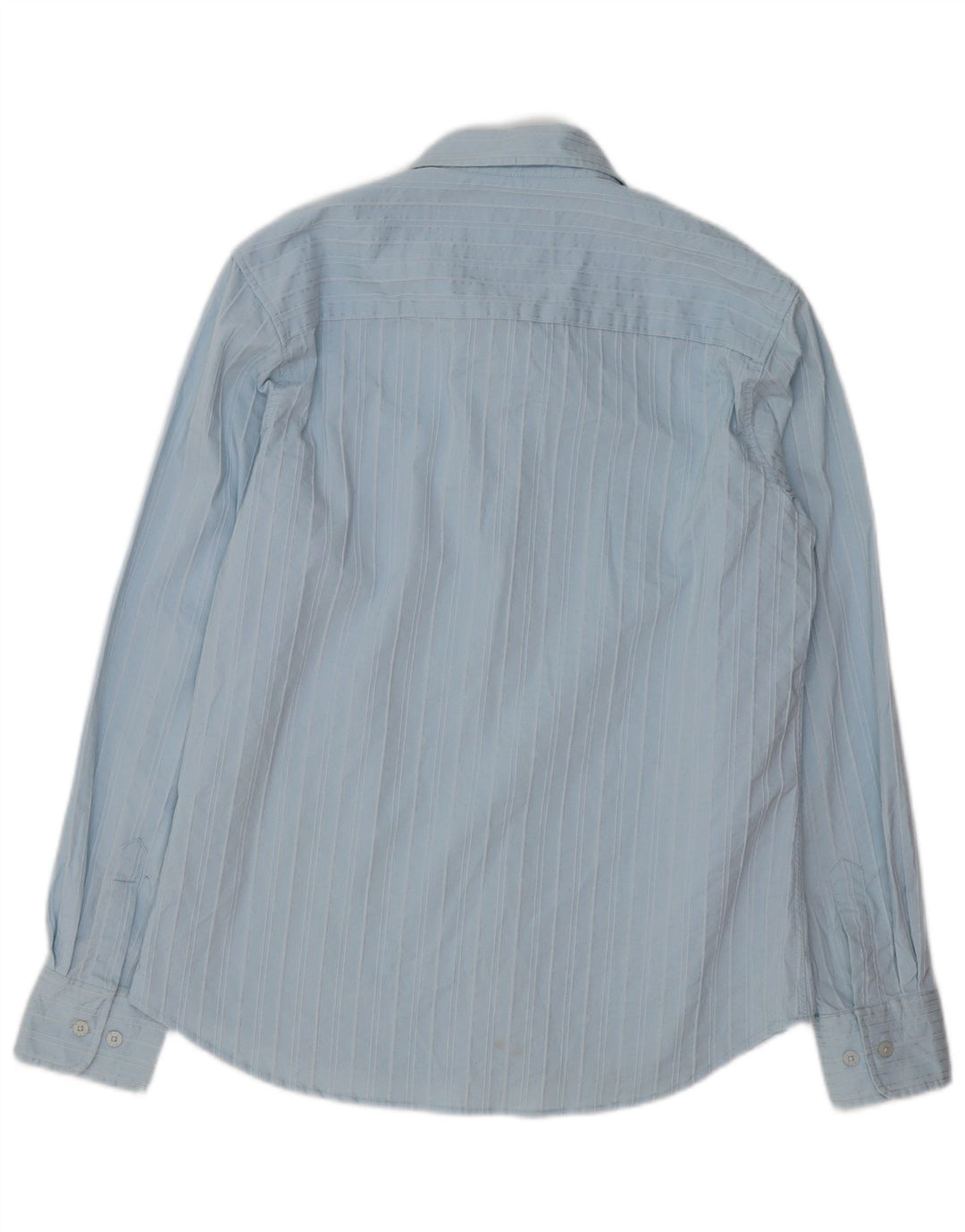 BKE Herre Slim Fit skjorte Stor blå stribet bomuld