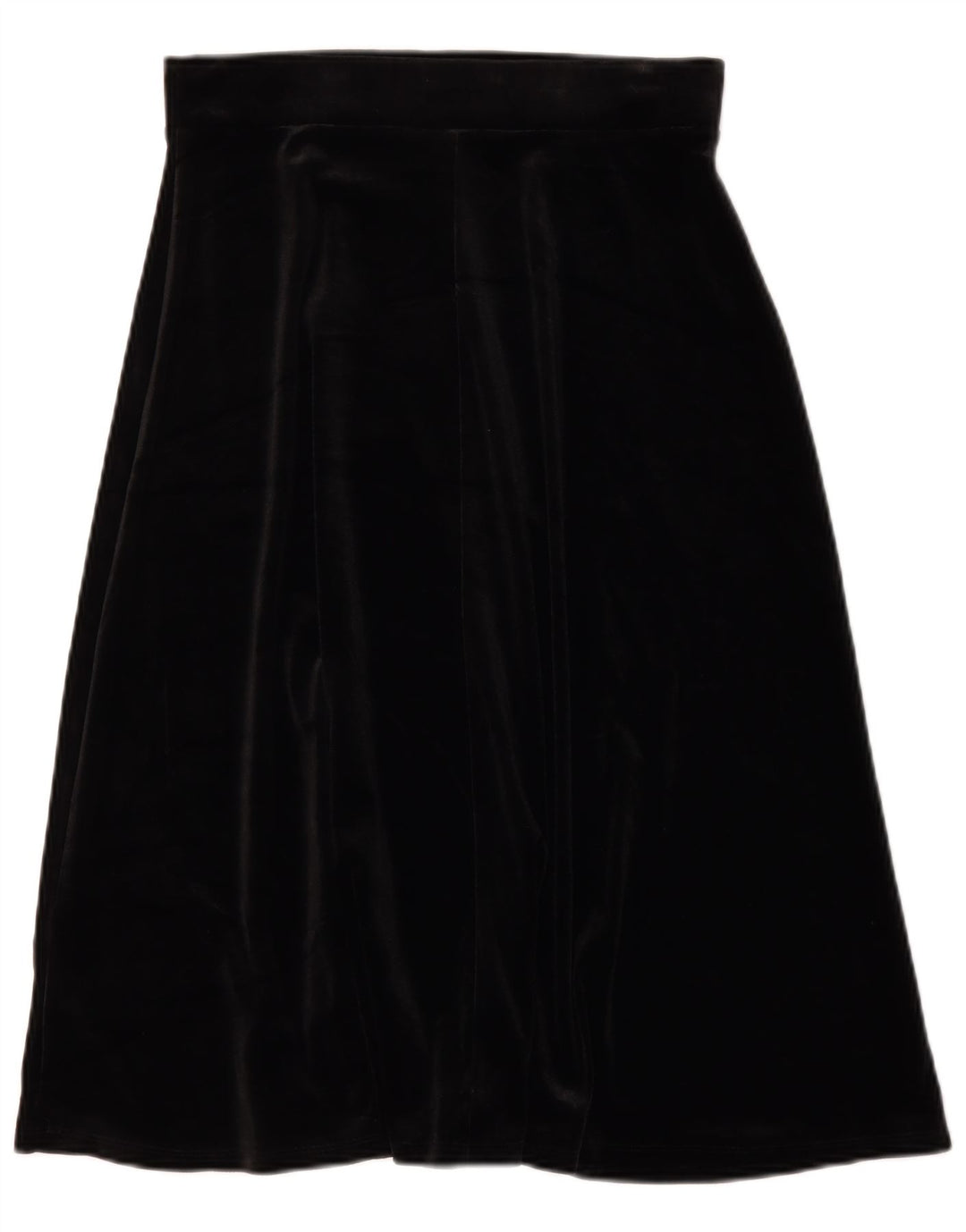 Marks & Spencer Womens Velvet A-Line nederdel UK 12 Medium W30 Black