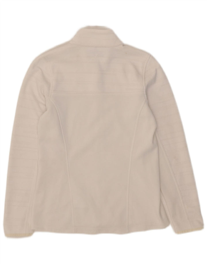 Nike Therma-Fit træningsdragt topjakke UK 12 Medium White Polyester