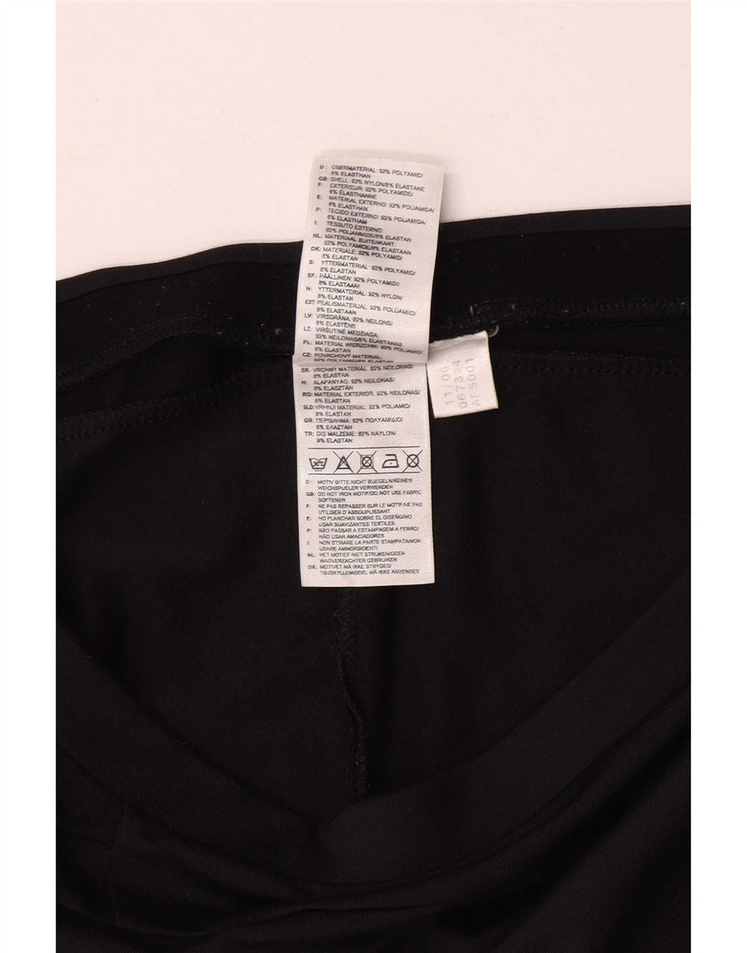 Adidas Dame Capri Træningsdragt Bukser UK 12 Medium Sort Nylon
