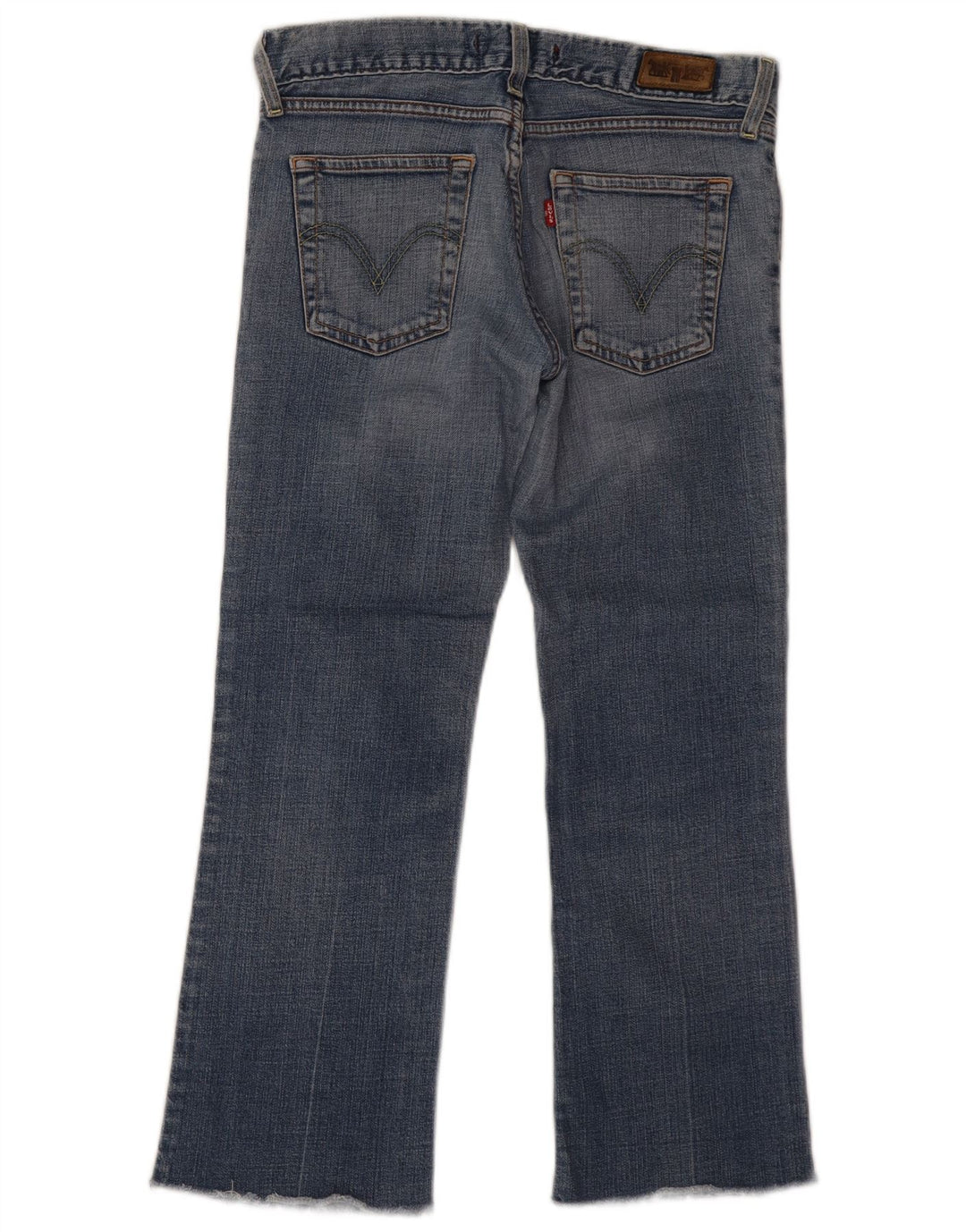 Levi's Dame Eve Straight Jeans W30 L26 Blå Bomuld