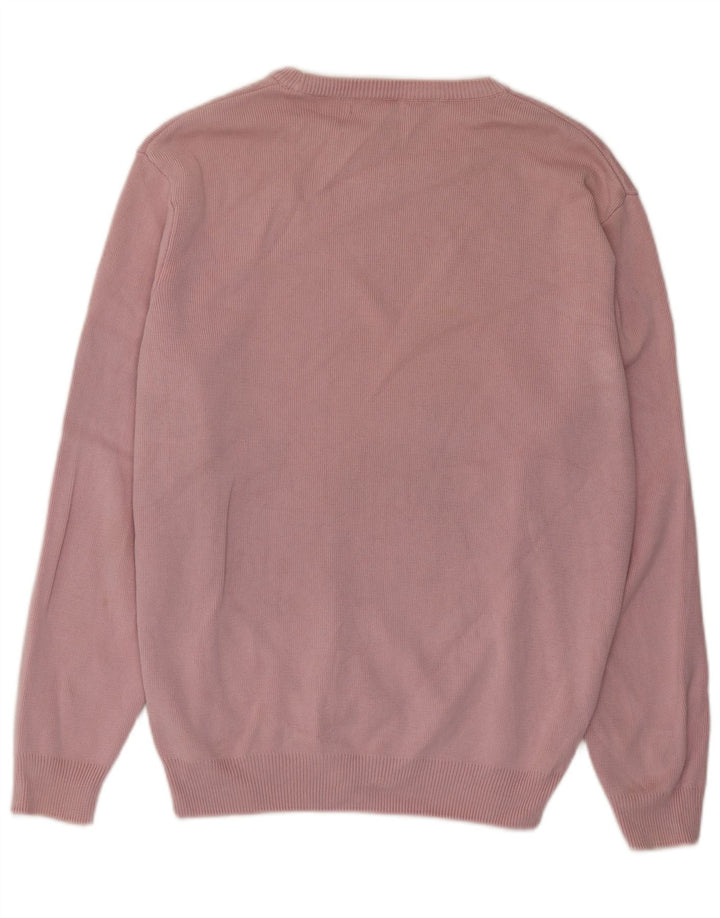 Zara Herre trøjetrøje med rund hals Medium Pink Bomuld
