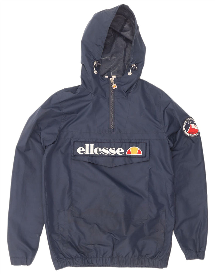 Ellesse Herre Grafisk Hættejakke Anorak UK 34 XS Navy Blue Polyester
