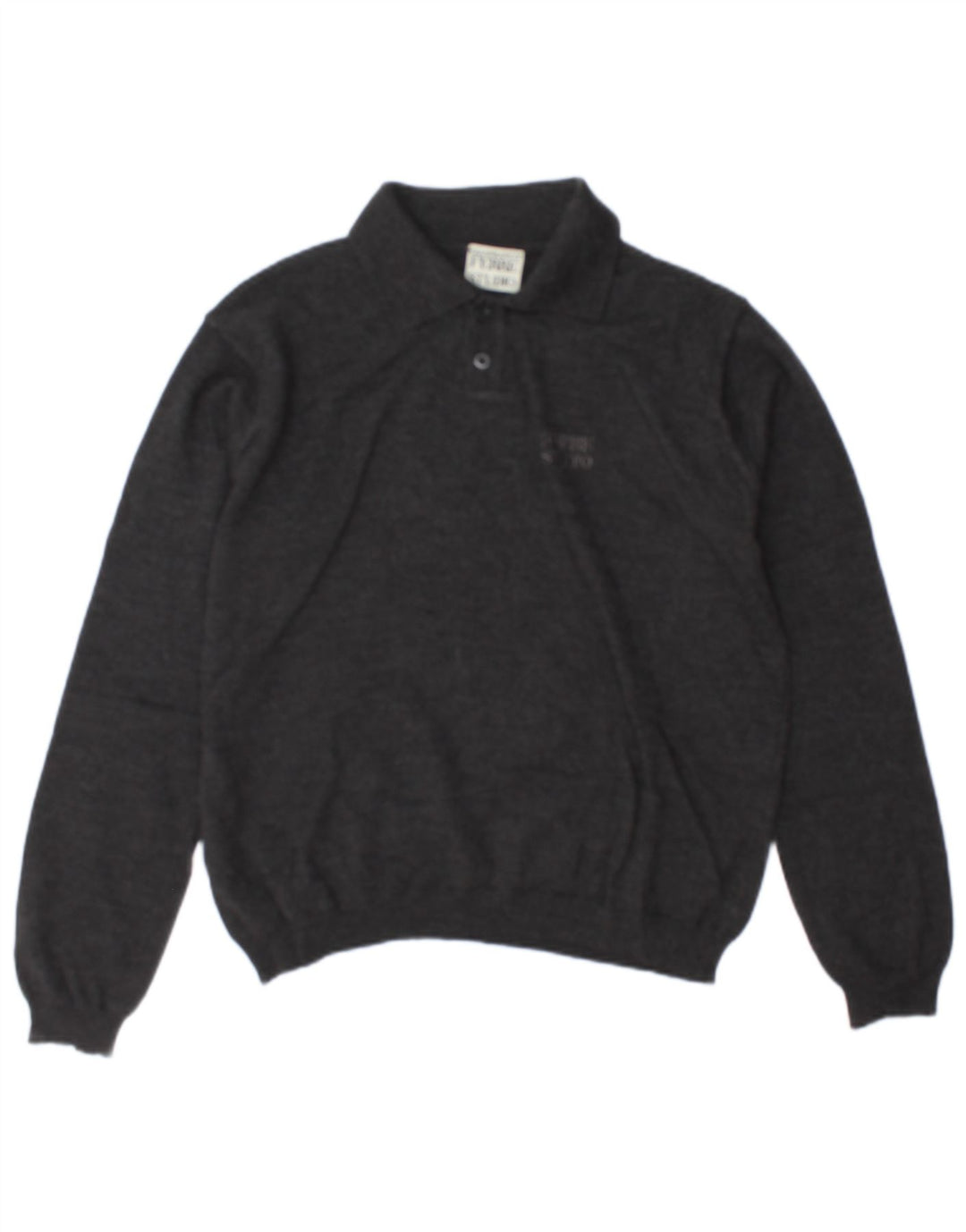 Gianfranco Ferre Herre Polo Neck Jumper Sweater Medium Grå Uld