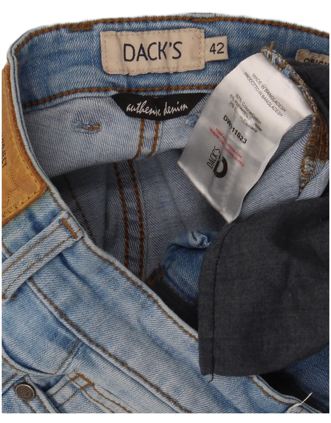 Dacks Dame Skinny Jeans IT 42 Medium W28 L26 Blå Bomuld