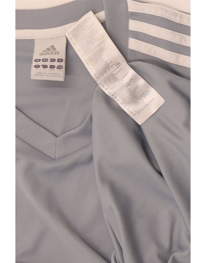 Adidas Herre T-Shirt Top Stor Grå Polyester