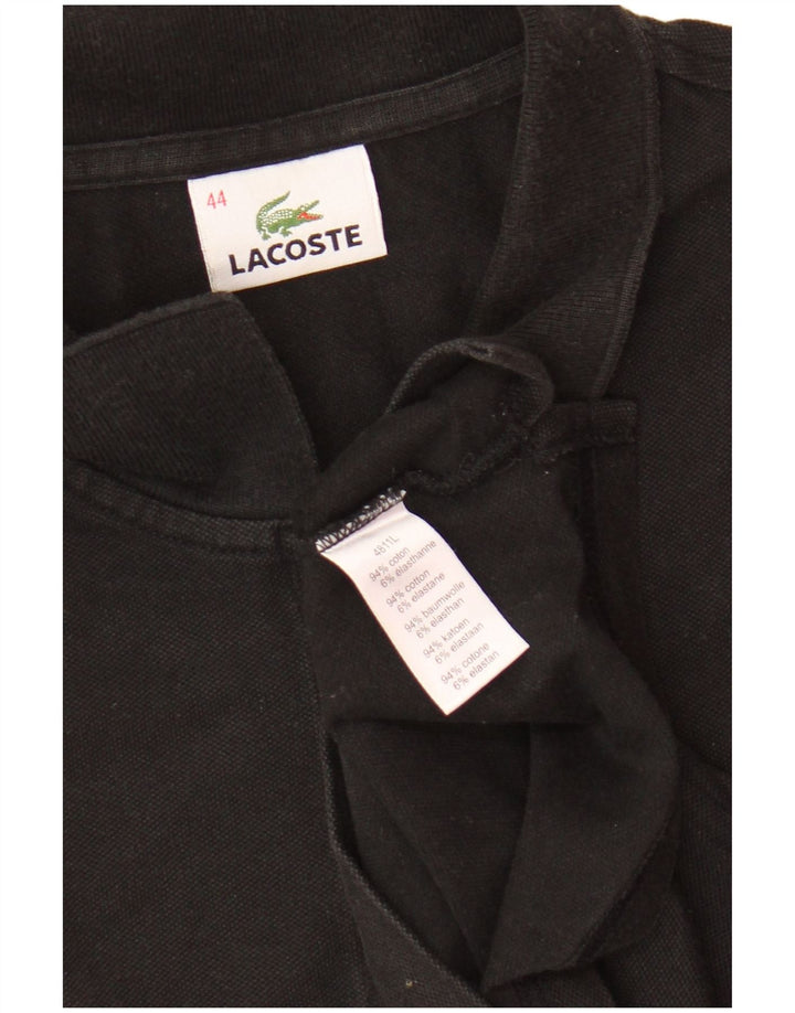 Lacoste Dame Polo Shirt Størrelse 44 Stor Sort Bomuld