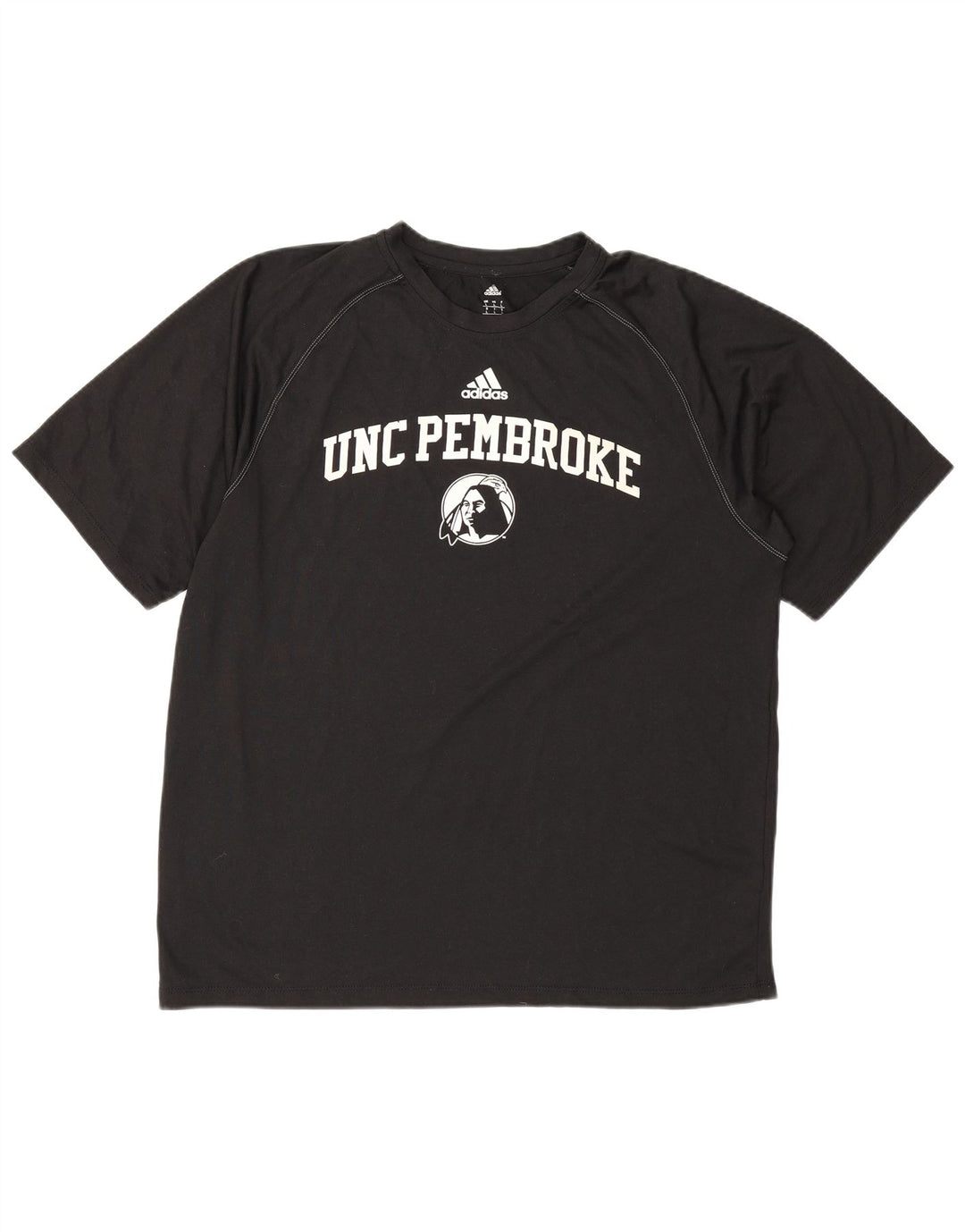 Adidas Herre UNC Pembroke Grafisk T-Shirt Top Stor Sort Polyester