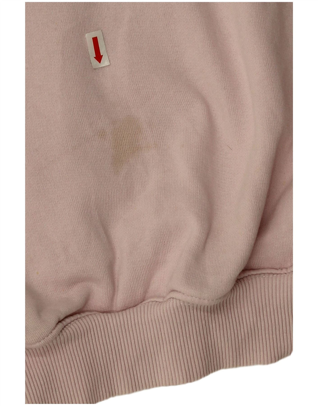 Zara Womens Crop Oversized Sweatshirt Jumper UK 14 Medium Pink Bomuld