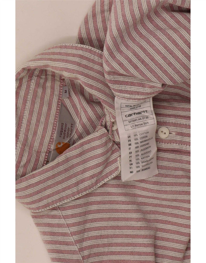 Carhartt herreskjorte medium rød nålestribet bomuld