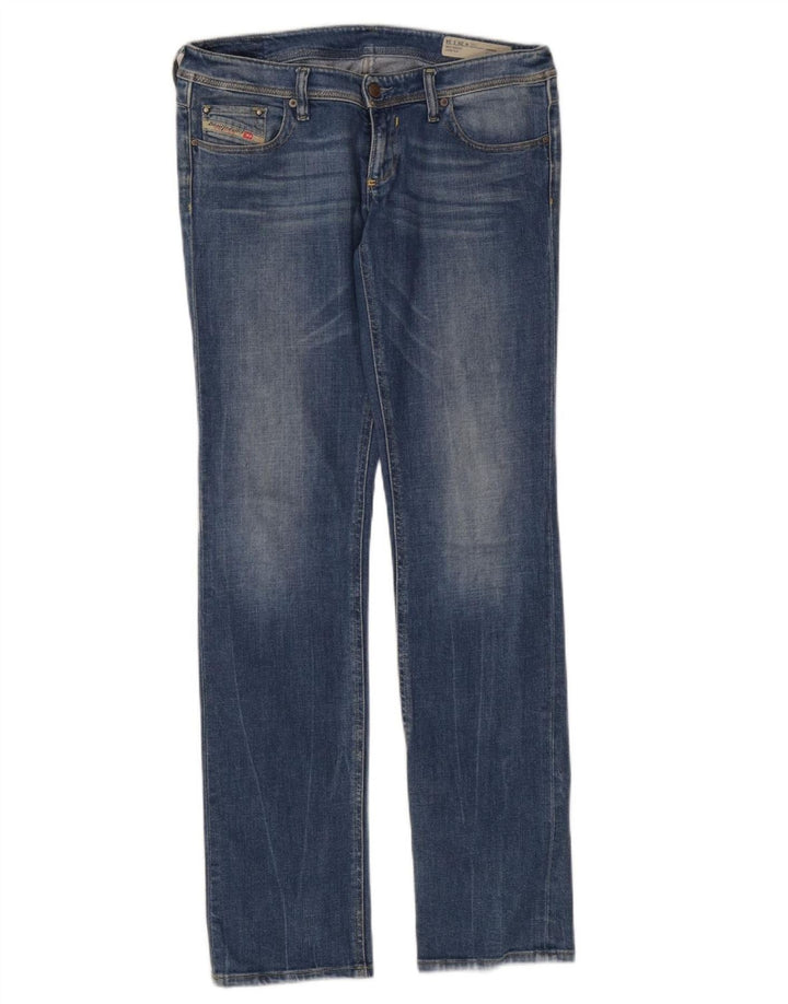 Diesel Dame Lowky Regular Slim Straight Jeans W29 L34 Blå Bomuld