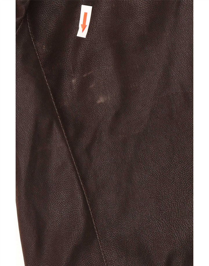 Rino & Pelle Herre imiteret læderjakke IT 52 XL Brun Polyester