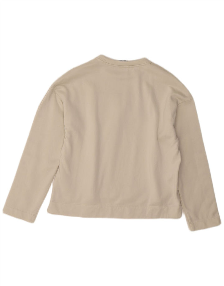 Champion Womens Grafisk Oversized Sweatshirt Jumper UK 10 Small White