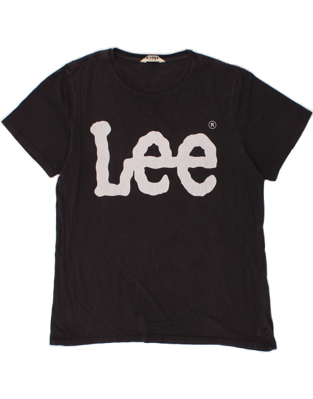 LEE Womens Graphic T-Shirt Top UK 16 Large Black Cotton Vintage Lee and Second-Hand Lee from Messina Hembry 
