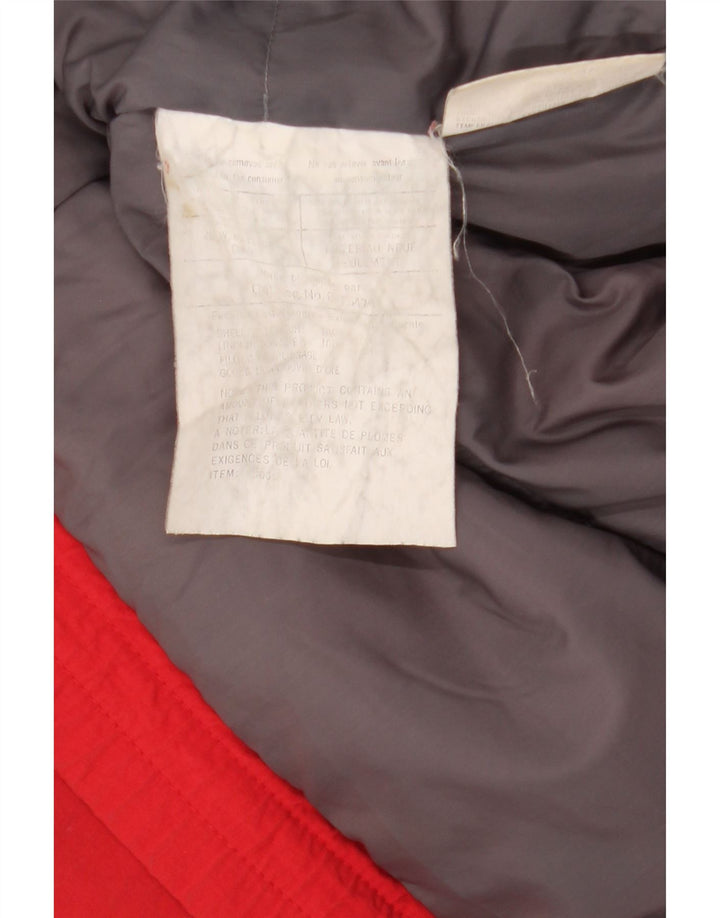 Eddie Bauer Herre polstret jakke UK 42 XL Rød Bomuld