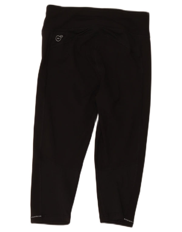 Puma Dame Capri Træningsdragt Bukser UK 10 Small Black Polyester