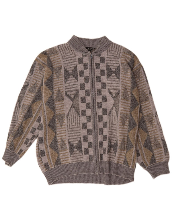 Steiner Herre Cardigan Sweater XL Flerfarvet Geometrisk