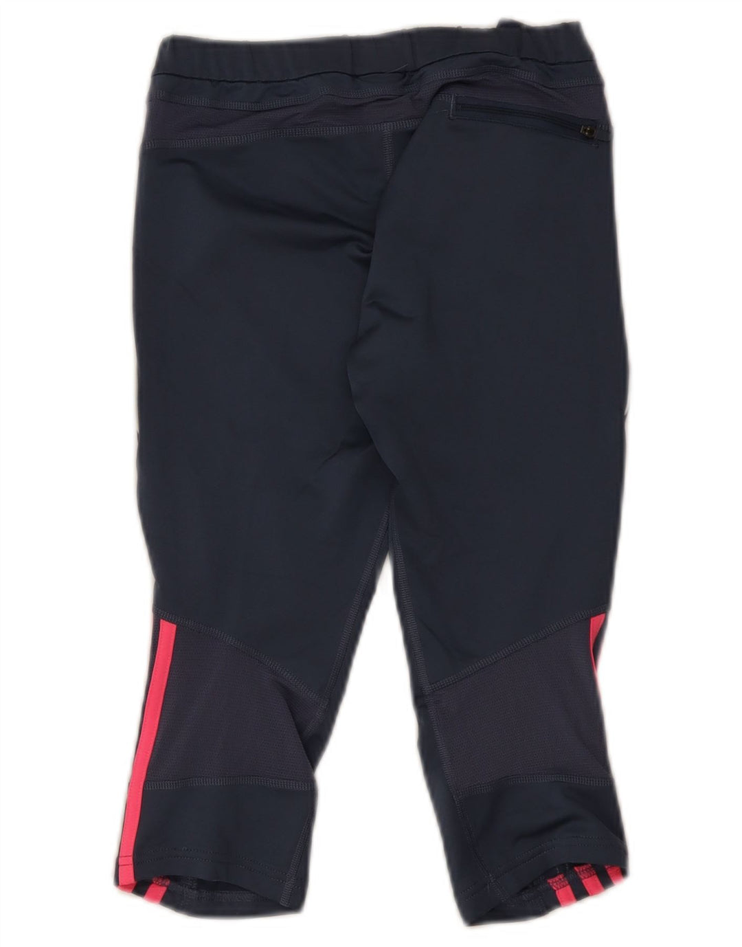 Adidas Womens Response Capri Leggings UK 12 Medium Navy Blue Polyester