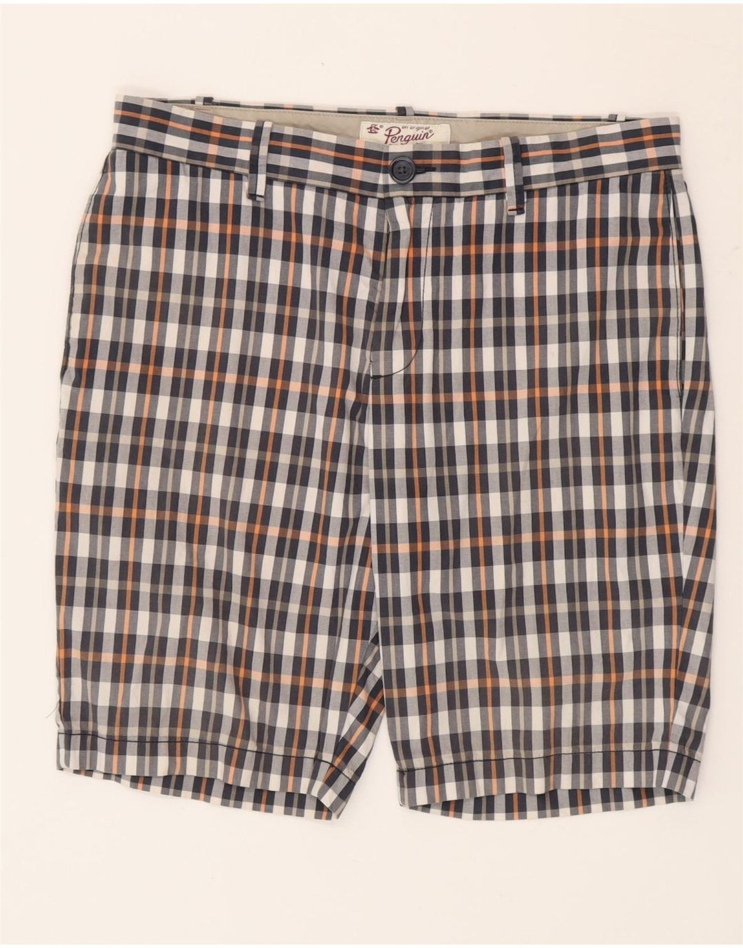 Penguin Herre Chino Shorts W32 Medium Flerfarvet ternet bomuld