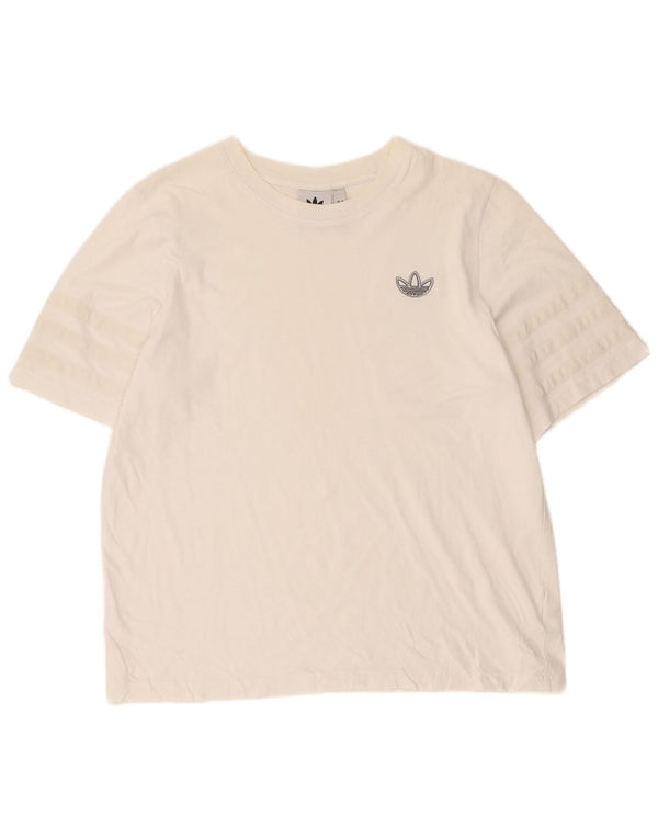 Adidas Herre T-Shirt Top Stor Hvid Bomuld