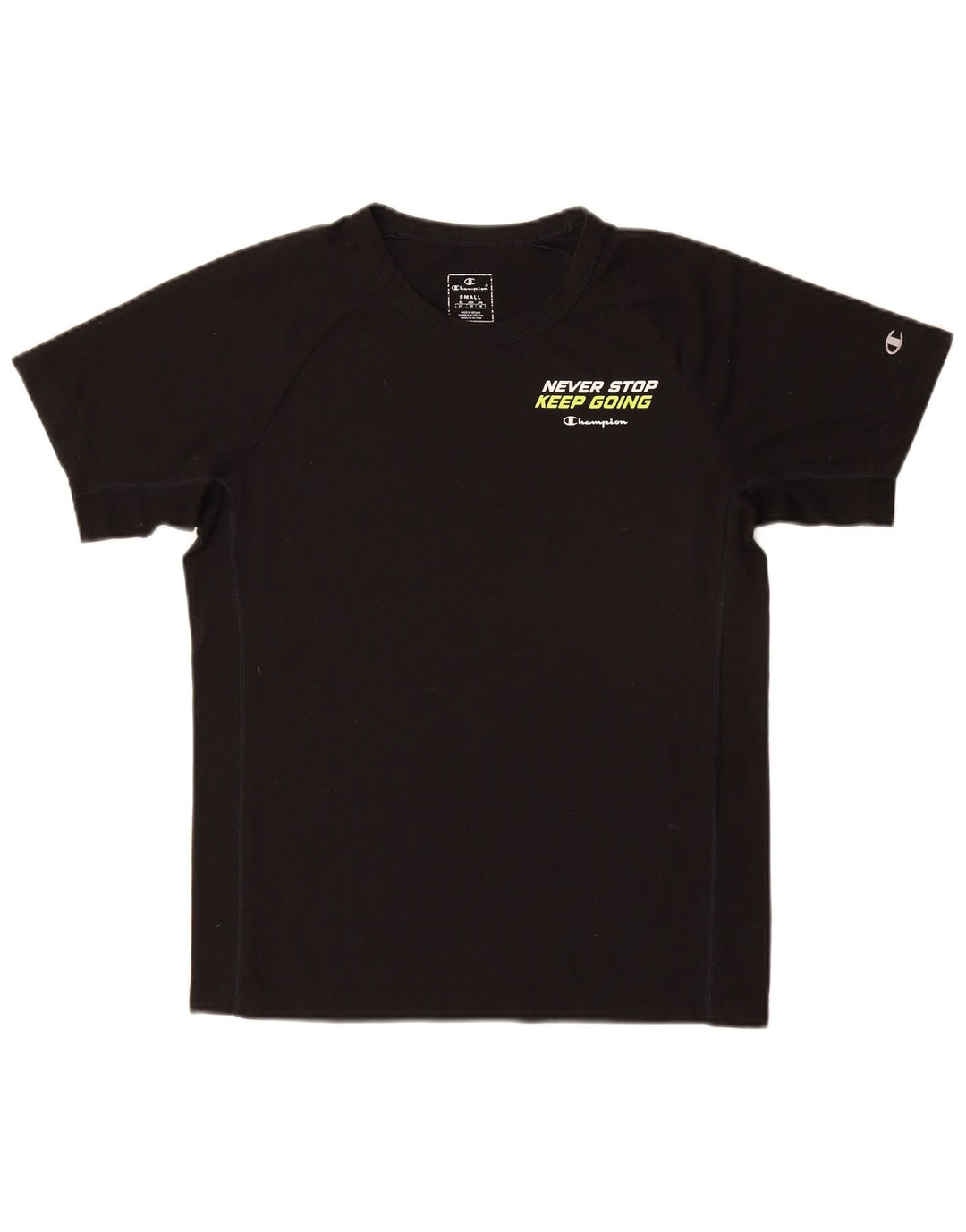 Champion Herre Grafisk T-Shirt Top Lille Sort