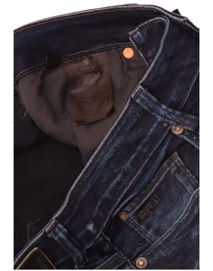 G-STAR Dame 3301 Slim Jeans W29 L30 Marineblå Bomuld