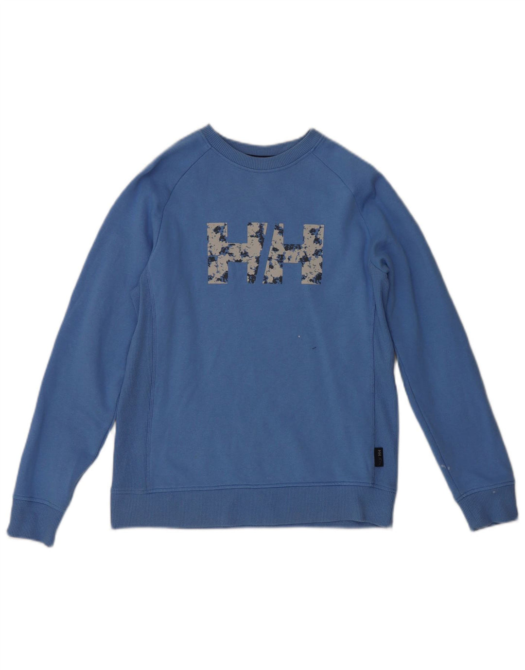 Helly Hansen Graphic Sweatshirt Jumper UK 10 Small Blue
