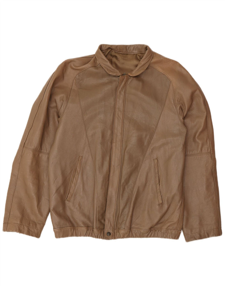 Vintage herre læderjakke UK 38 Medium Brown