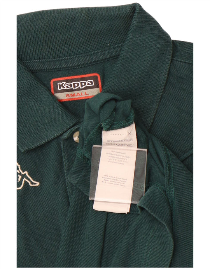KAPPA Grafisk poloshirt til mænd, lille grøn bomuld