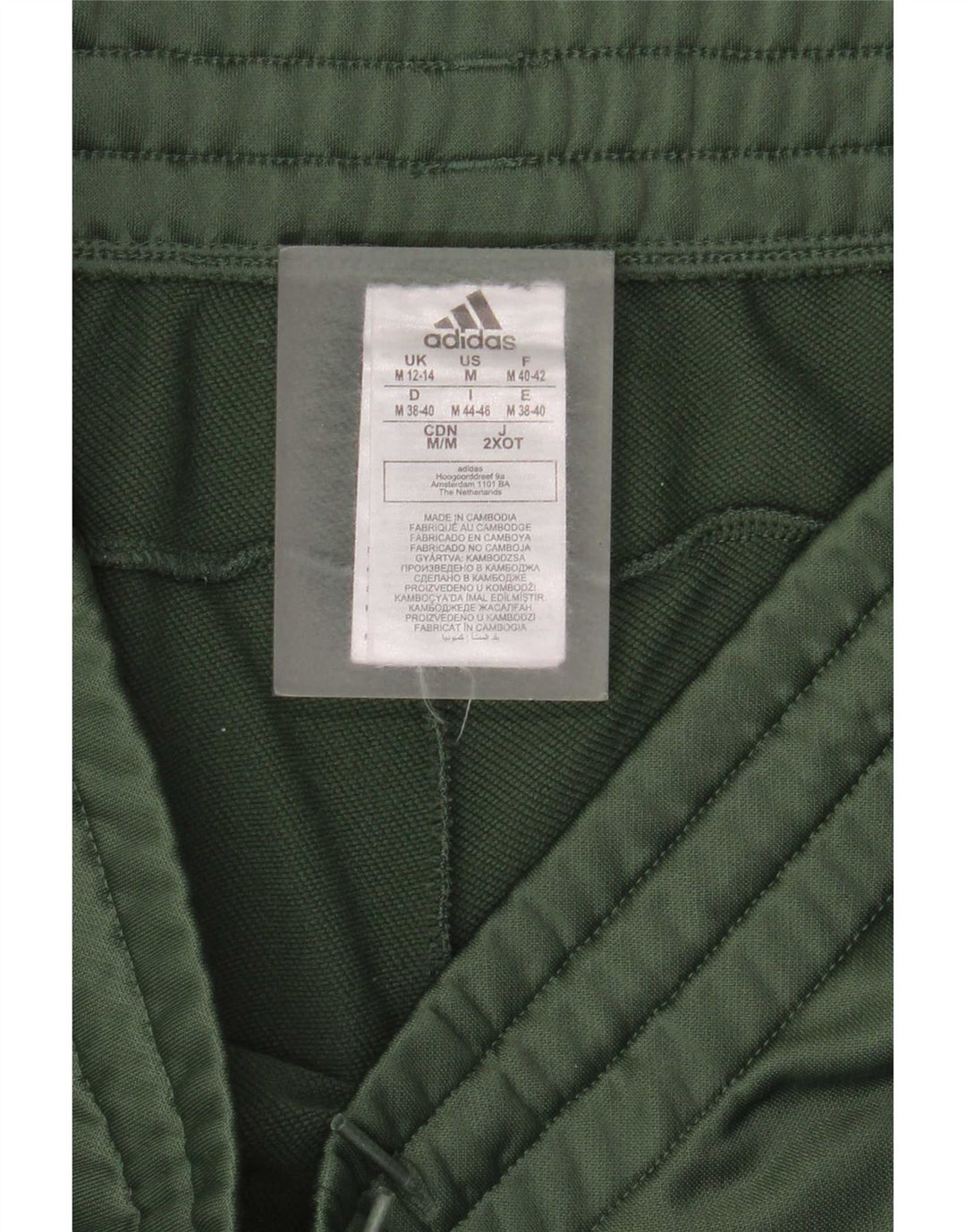 Adidas Træningsdragt til mænd Joggers UK 12/14 Medium Green Polyester