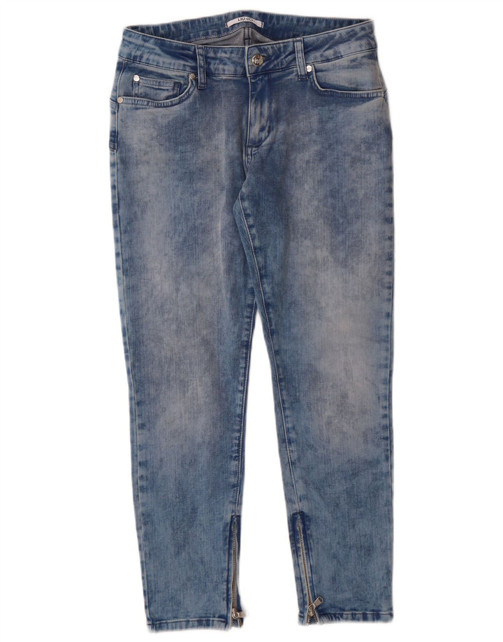 Liu Jo Dame Acid Wash Slim Jeans W30 L25 Blå Bomuld