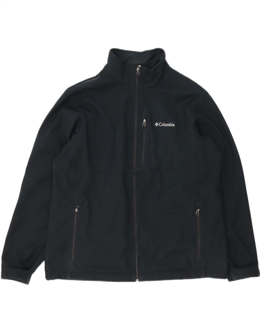 COLUMBIA Herre Windbreaker Jacket UK 44 2XL Navy Blue Polyester