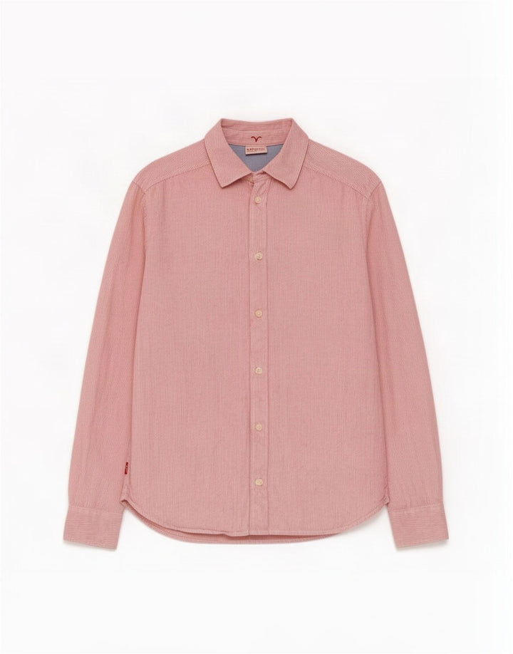 Levi's herreskjorte medium rød nålestribet bomuld