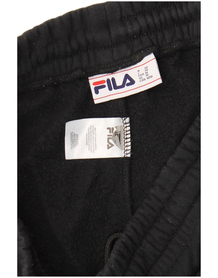 FILA Herre grafisk træningsdragt Bukser Joggers Medium Sort Bomuld