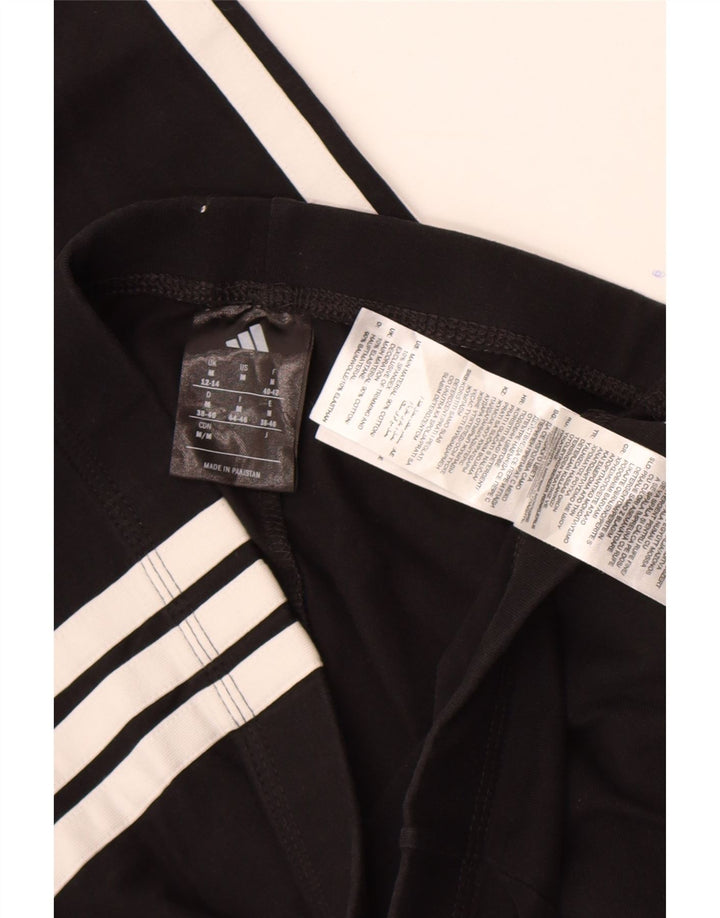 Adidas Herre Leggings UK 12/14 Medium Black Bomuld