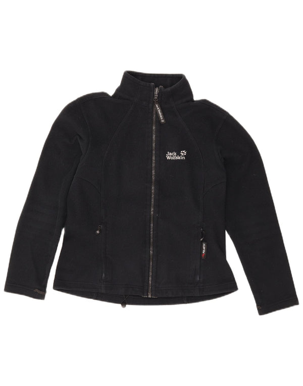 Jack Wolfskin Dame Fleecejakke UK 10 Small Black Polyester