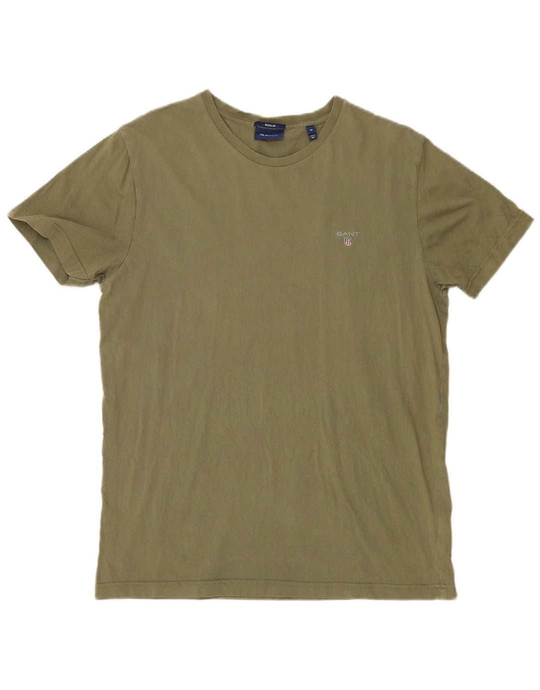 Gant Regular T-Shirt Top Medium Khaki Bomuld