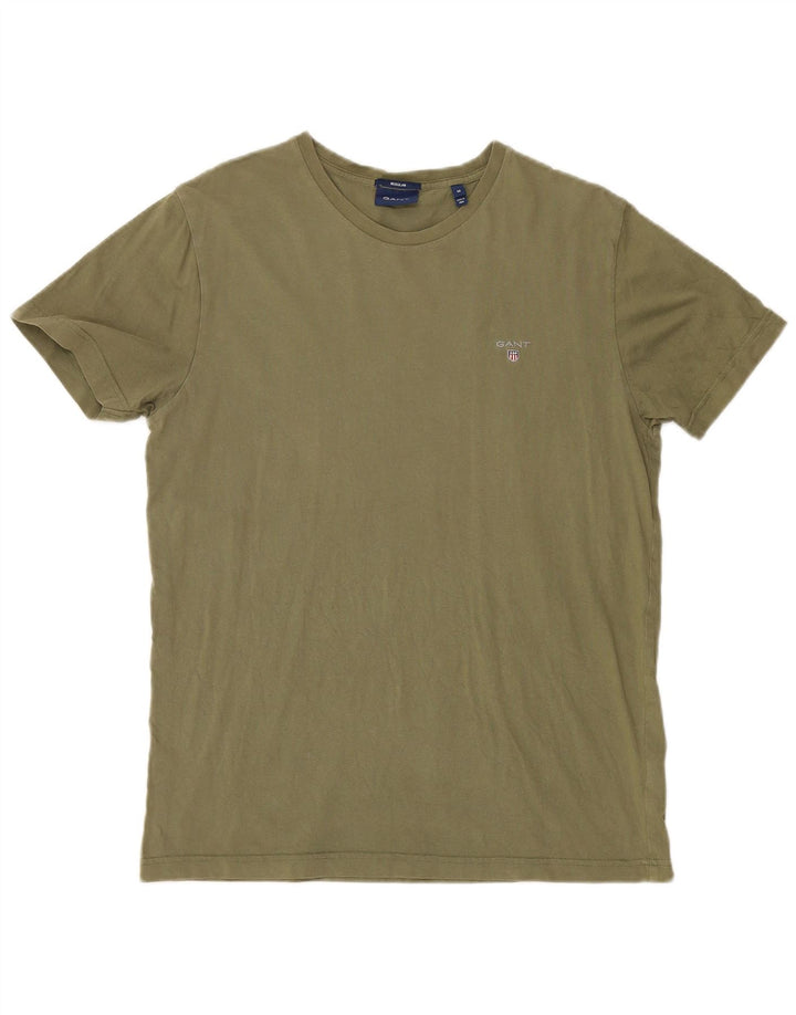 Gant Regular T-Shirt Top Medium Khaki Bomuld