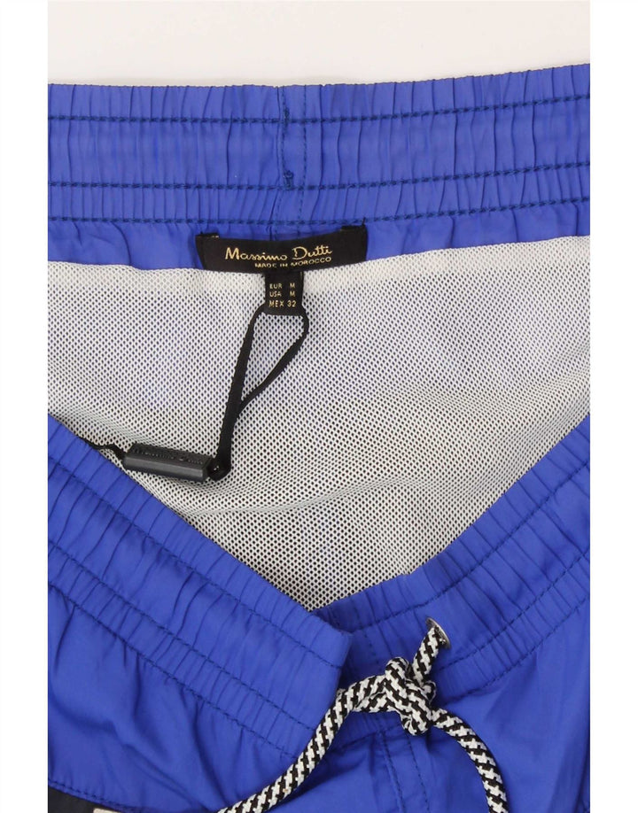 Massimo Dutti Herre badeshorts Medium Blue Colourblock