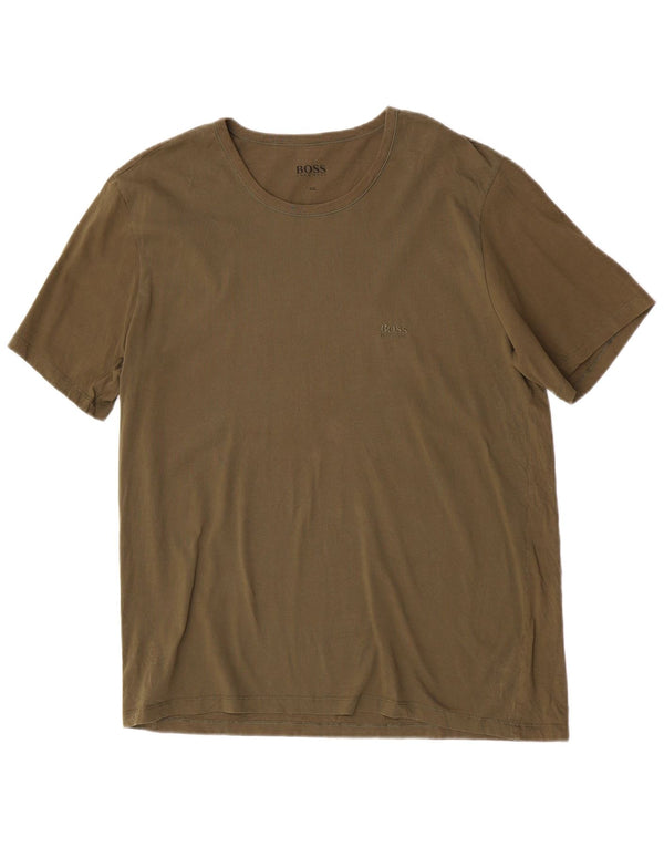 Hugo Boss Herre T-Shirt Top 2XL Khaki