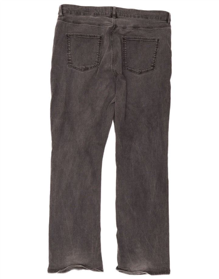 Marks & Spencer Dame Per Una Slim Flared Jeans UK 20 2XL W38 L30 Grå