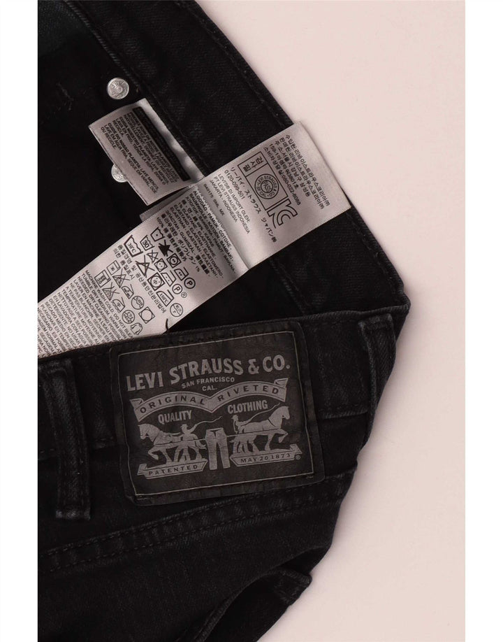 Levi's Straight Jeans til mænd W38 L29 sort bomuld
