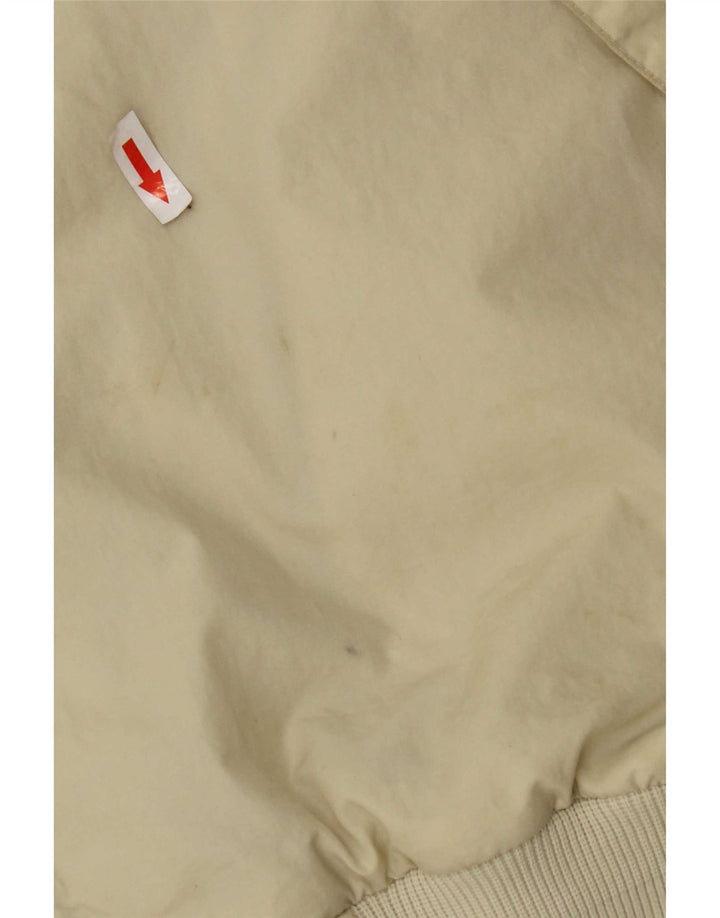 Slam Herre Hooded Bomber Jacket UK 44 2XL Off White Nylon