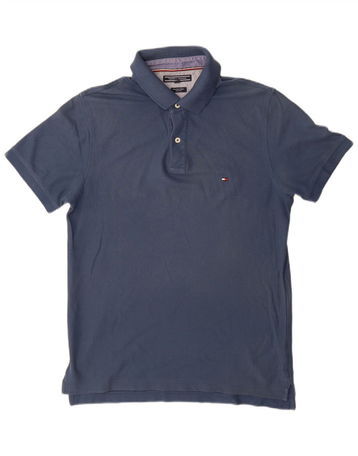 TOMMY HILFIGER Herre Slim Fit Polo Shirt Stor Blå Bomuld