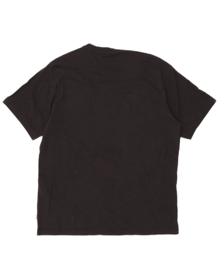 Levi's Herre Relaxed Fit Grafisk T-shirt Top Lille sort bomuld